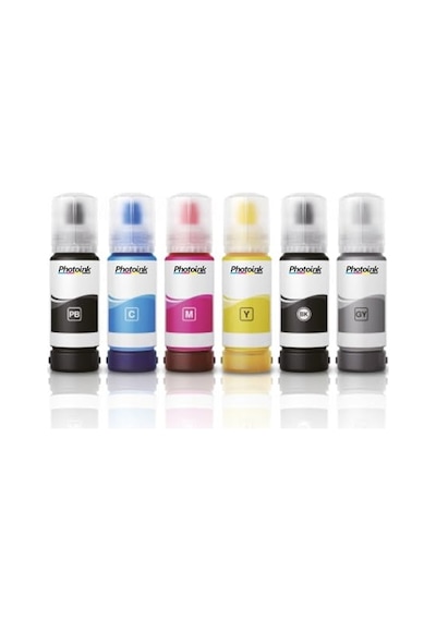 Plus L Serisi Muadil Mürekkepleri, Epson 103 Ecotank Photoink 4 Renk Set Mürekkep L6290 L6270 L6260 L4266 L4260 L6276