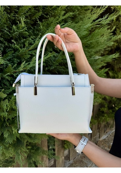 Just Polo Kadın Beyaz Orta Boy El Ve Omuz Çantası Shoulder Bag