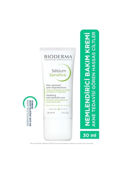 Sebium Sensitive Karma, Yağlı Ve Akne Eğilimli Ciltler Yatıştırıcı Nemlendirici Bakım Kremi 30 Ml