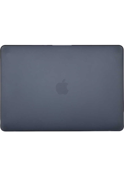 Apple Uyumlu MacBook Air 13.6inç 2022 M2 A2681 Kılıf Kristal Ön Arka Şeffaf Kapak Siyah