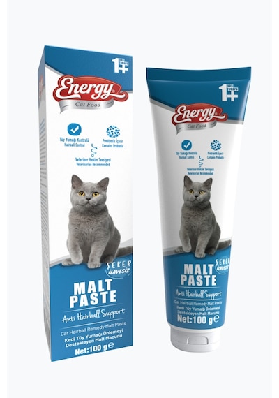 Energy Yetişkin Kedi Malt Paste - 100 G