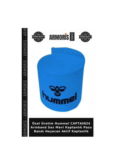 Özel Üretim Hummel Captaın24 Armband Sax Mavi Kaptanlık Pazu Bandı Heyecan Aktif Kaptanlik