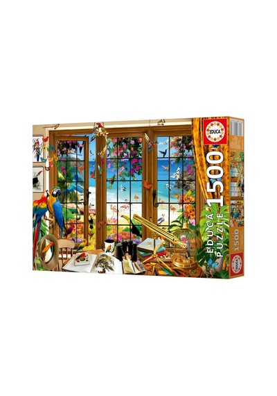 Educa 1500 Kuş Gözlemcisinin Penceresi Puzzle - 20333 - Bird Watcher's Window