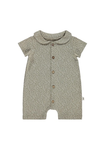 Civil Baby Çiçek Empirme 6-18 Ay Tulum - Bej Koyu Vizon