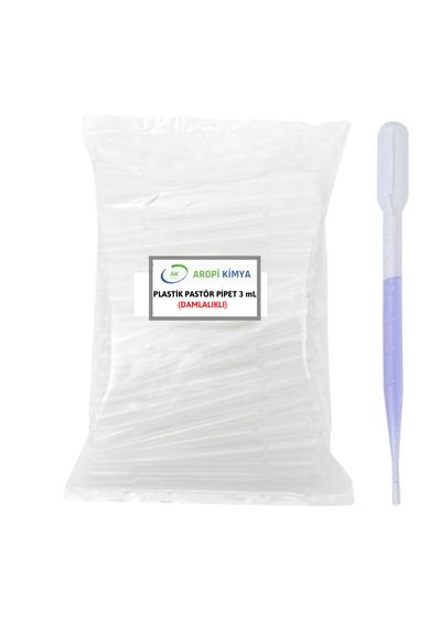 Aropi Plastik Pastör Pipet 3 Ml Damlalık 1000 Ad/pk