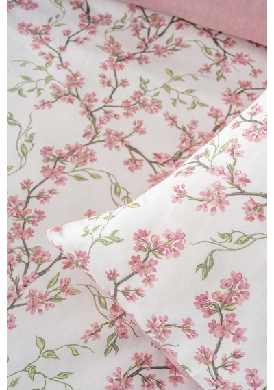 Sakura Çift Kişilik Yazlık Pamuklu Nevresim Takımı