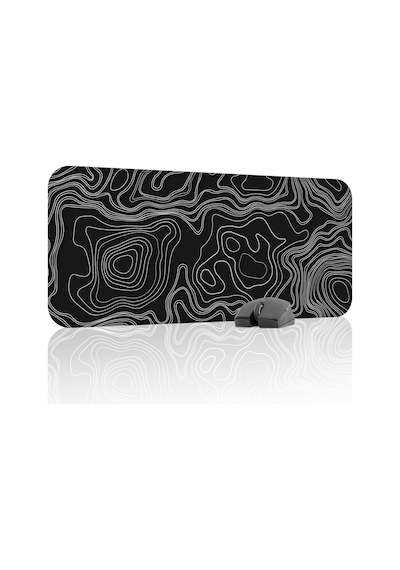 Topography Kaymaz Dikişli Kauçuk Oyuncu Mousepad V5 - 70x30 Xl Gaming Mouse Pad Fare Altlığı