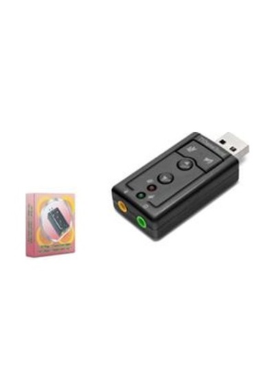 Hadron Hdx5255 Usb Harici Ses Kartı 7.1 Tuş Kontrollü Siyah