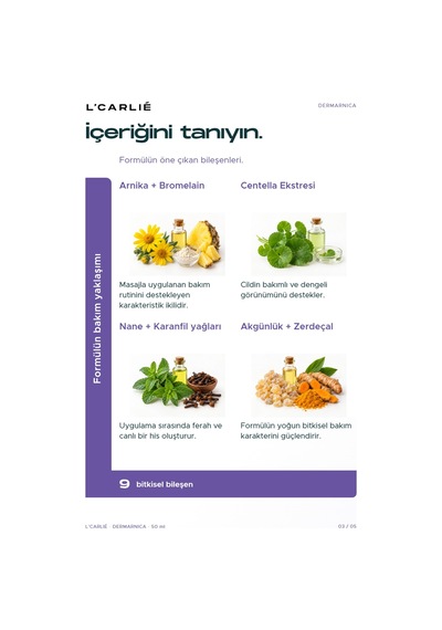 L'carlıe Dermarnica Arnika Özlü Bitkisel Bakım Kremi 50 Ml