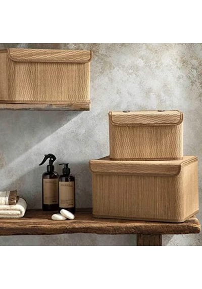Bambu Saklama Kutusu 33x23x20 Cm Açık Kahverengi Genel