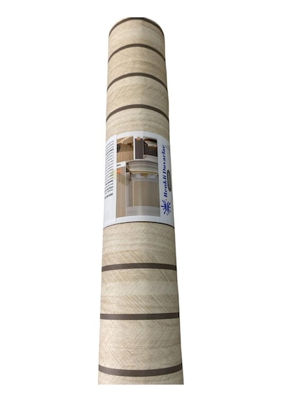60cm X 280cm 1 Adet Kendinden Yapışkanlı Krem Lambiri Desenli Duvar Paneli Kağıdı Yg002 Krem