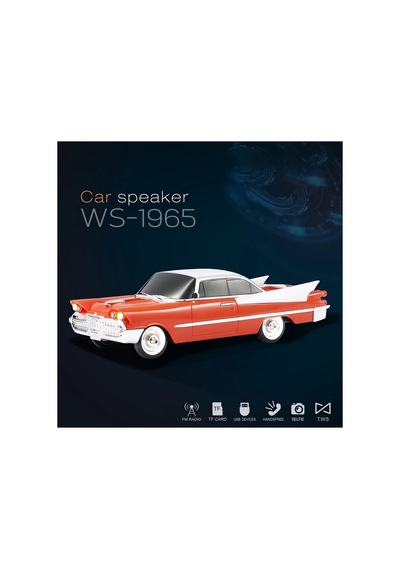 Nostaljik Araba Şeklinde Bluetooth Speaker Şarjlı Led Işıklı Kablosuz Hoparlör Fm Radyo Sd Kart Usb