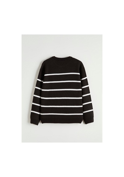LC Waikiki Alıta Cıty Farkıyla Lcw Kids Siyah Oval Yaka Çizgili Erkek Çocuk Triko Kazak Siyah - 925590111 Siyah LC Waikiki Alıta Cıty Farkıyla Lcw Kids Siyah Oval Yaka Çizgili Erkek Çocuk Triko Kazak Siyah - 925590111 Siyah