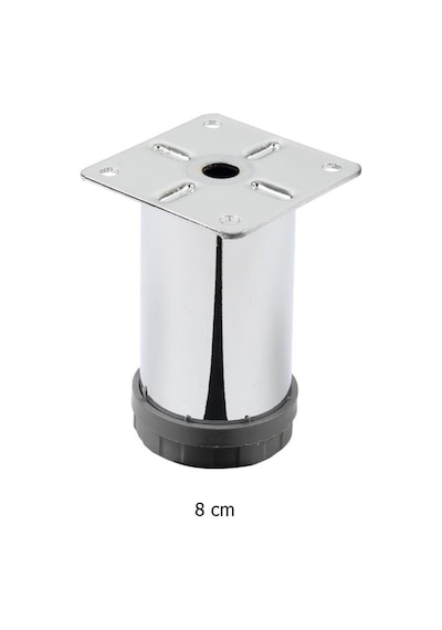 Eymenyapimarket Mobilya Ayağı Metal Alttan Ayarlı 42 Mm Krom Ayak 1.Kalite