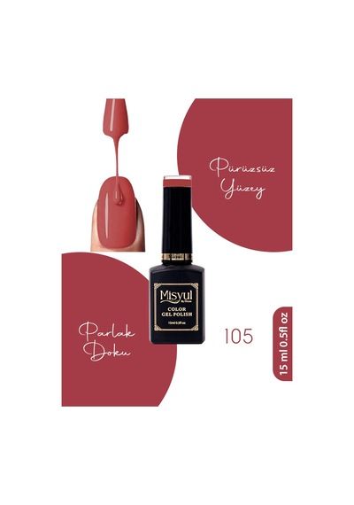 Misyul Uv Led Kalıcı Oje Nail Art 15 Ml 105