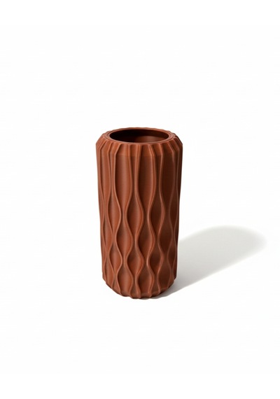 Elana Design Winy Vazo - Modern Tasarımlı Şık Çiçek Vazosu Kiremit