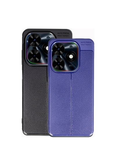 Tecno Spark Go 2024 Kılıf Auto Focus Kapak - Koyu Yeşil Altın