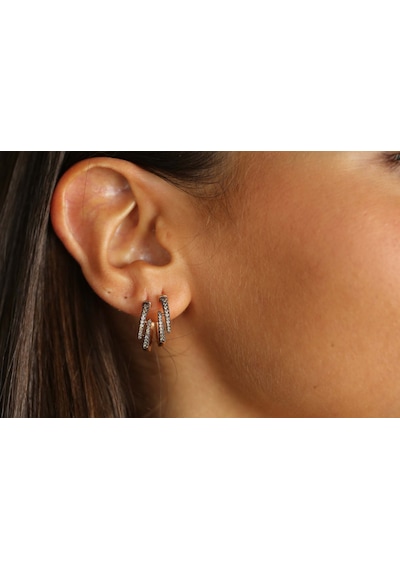 Reis Kuyumculuk T9603 Claw Brown Earring Altın  Küpe
