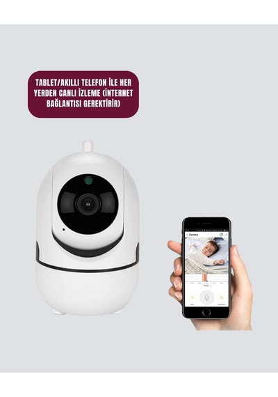 1080p Wifi Akıllı Güvenlik Kamerası Pan & Tilt, Hareket Takip İki Yönlü Ses