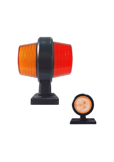 Maksi Takoz Lamba Neon 18 Led'Li 105Mm 12V-24V Sarı - Kırmızı