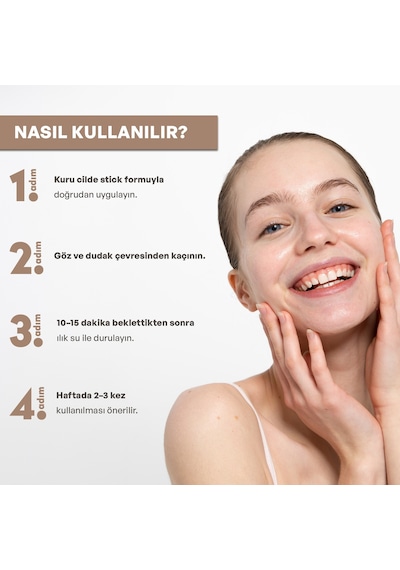 Dermokil Pirinç Mayası Beyazlatıcı Stick Kil Maskesi 30 G