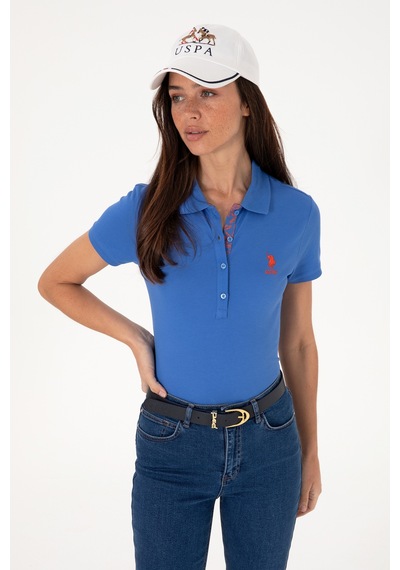 U.S. Polo Assn. Kadın İndigo Basic Tişört 50300896-VR028
