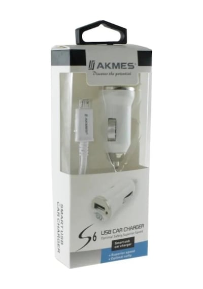 Akmes Oto Çakmak ve Micro Usb Kablo Araç Şarj Cihazı A-900
