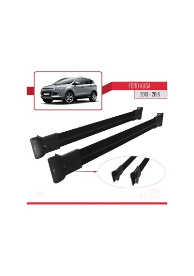 Ford Kuga 2013-2018 Arası Fly Model Ara Atkı Tavan Barı Siyah