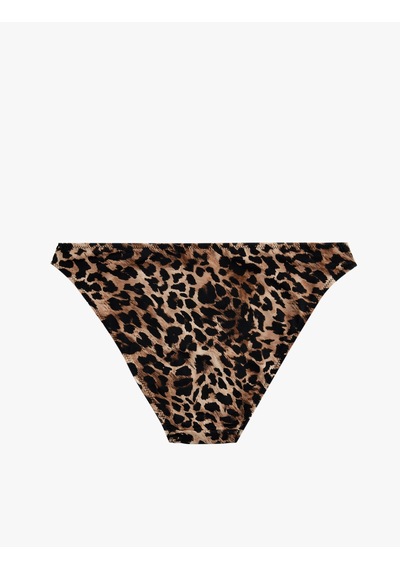 Koton Leopar Desenli Bikini Altı Kahverengi Desenli 6sak00046mm