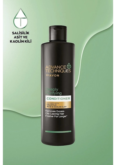 Avon Depply Purifying Yağlı Saçlar İçin Arındırıcı Saç Kremi 3 x 250 ML