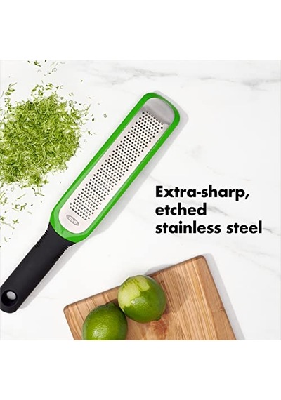 Oxo Good Grips İşlenmiş Paslanmaz Çelik Baharat Rendesi, Yeşil - Limonlar Ve Daha Fazlası İçin 12v