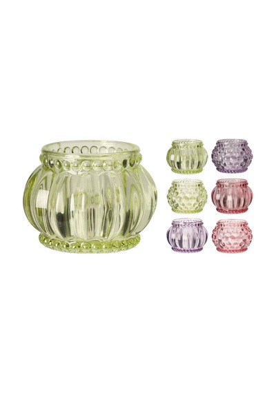Boyner Evde Cam Tealight Mumluk 6 Asorti Çok Renkli