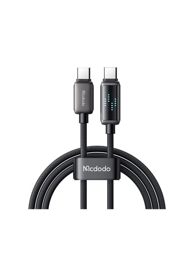 Mcdodo Ca-4250 100w Type-c To Type-c Şarj Hız Göstergeli Şarj Ve Data Kablosu - 1.2 M Siyah