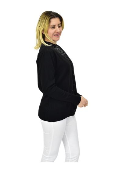 Kadın Triko Spor Hırka Bgl-st04087 Siyah