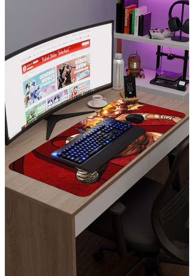 Borderlands Kaymaz Dikişli Kauçuk Oyuncu Mousepad V3 - 90x40 Xxl Gaming Mouse Pad Fare Altlığı