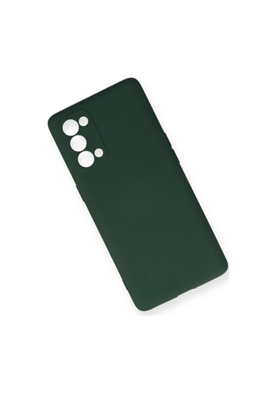 Oppo Reno 5 Pro Kılıf Nano İçi Kadife Silikon - Koyu Yeşil 0.2M-Çok Renkli