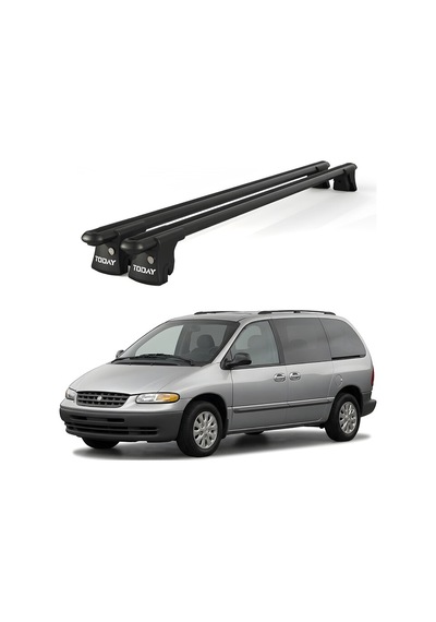 Trio-ı Chrysler Voyager 1996-2000 Uyumlu Siyah Kilitli Ara Atkı 135cm Port Bagaj Tavan Barı