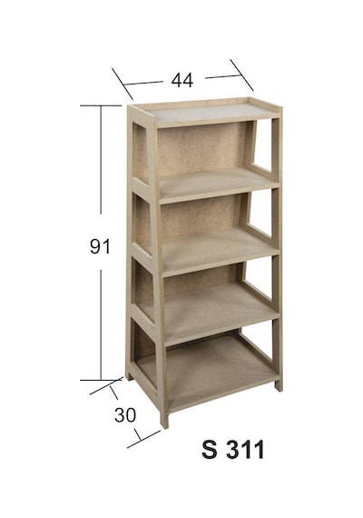Ahşap Kitaplık Raf 91x44x30cm S-311