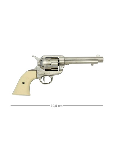 Denix Dekoratif Fildişi Arabulucu Tabanca 5½" 30,5 Cm , Amerika 1873 Peacemaker Revolver