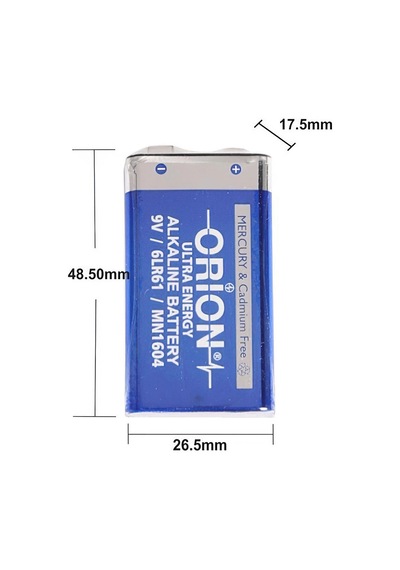 Orion 9v Alkalin Pil Dökme