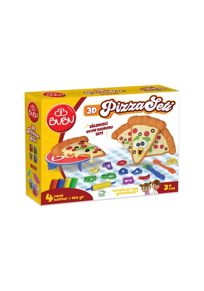 Bu-bu Oyun Hamuru Seti Pizza L Bubu-oh0011 Çok Renkli