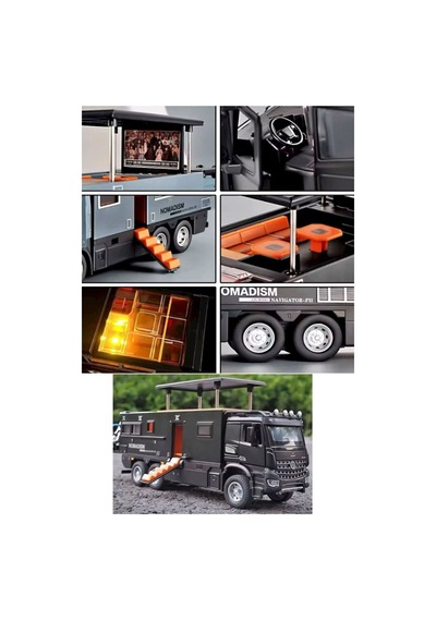 95620 Sesli Ve Işıklı Çek Bırak Motorlu Oyuncak Model Karavan