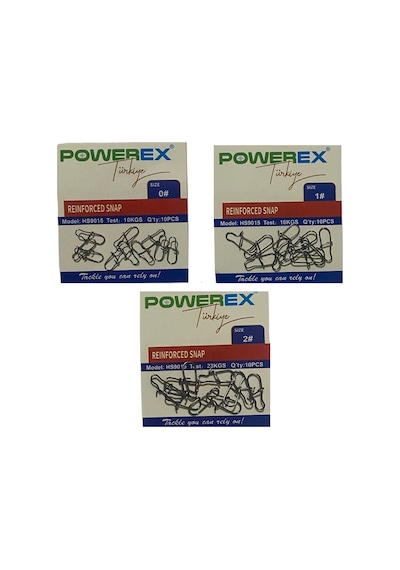 Powerex Duolock Snap Lrf -spin Klipsi 10 Adet - No:0