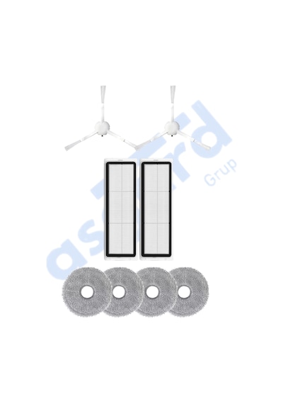 Dreame L10 S Pro, L10s Pro Gen 2, L10s Plus Uyumlu 2 Yan Fırça 2 Filtre 4 Mop Pkt-iasgf0000306