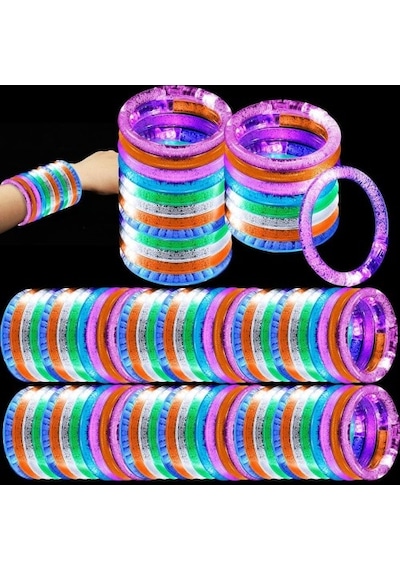 Led Işıklı Pilli Bileklik Çok Renkli
