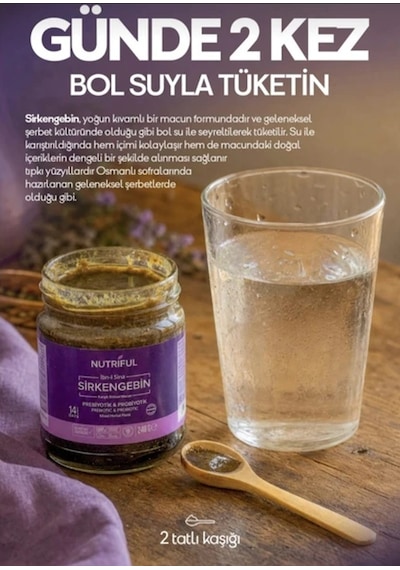 Nutriful Ibn-i Sina Sirkengebin Prebiyotik Macunu