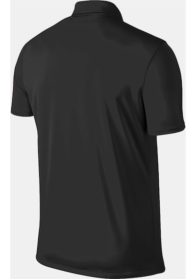 Ghassy Co. Erkek Dry Fit Hızlı Kuruma Nem Emici Teknik Performans Golf Polo Yaka Spor T-shirt 001 Siyah