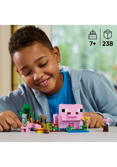 Lego Minecraft Yavru Domuz Evi 21268 - 7 Yaş & Üzeri Video Oyunu Seven Çocuklar İçin Yaratıcı Oyuncak Yapım Seti 238 Parça
