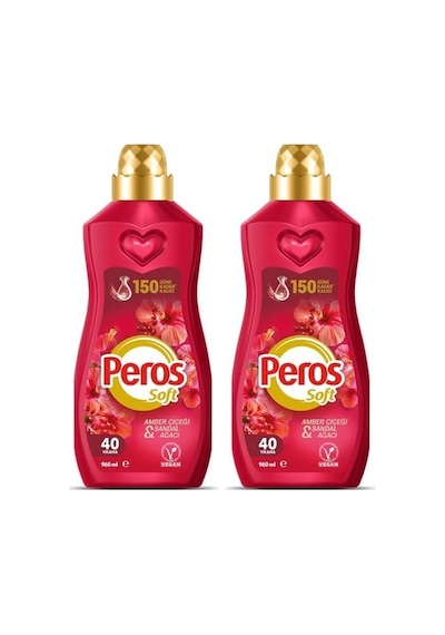 Peros Konsantre Yumuşatıcı Çiçeği & Sandal Ağacı 960 Ml 2 Paketi