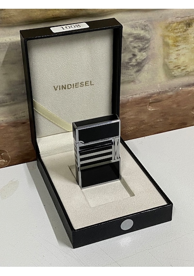 Vindiesel Marka Siyah Gri Renk Yatay Çizgi Desenli Gazlı Model Ki